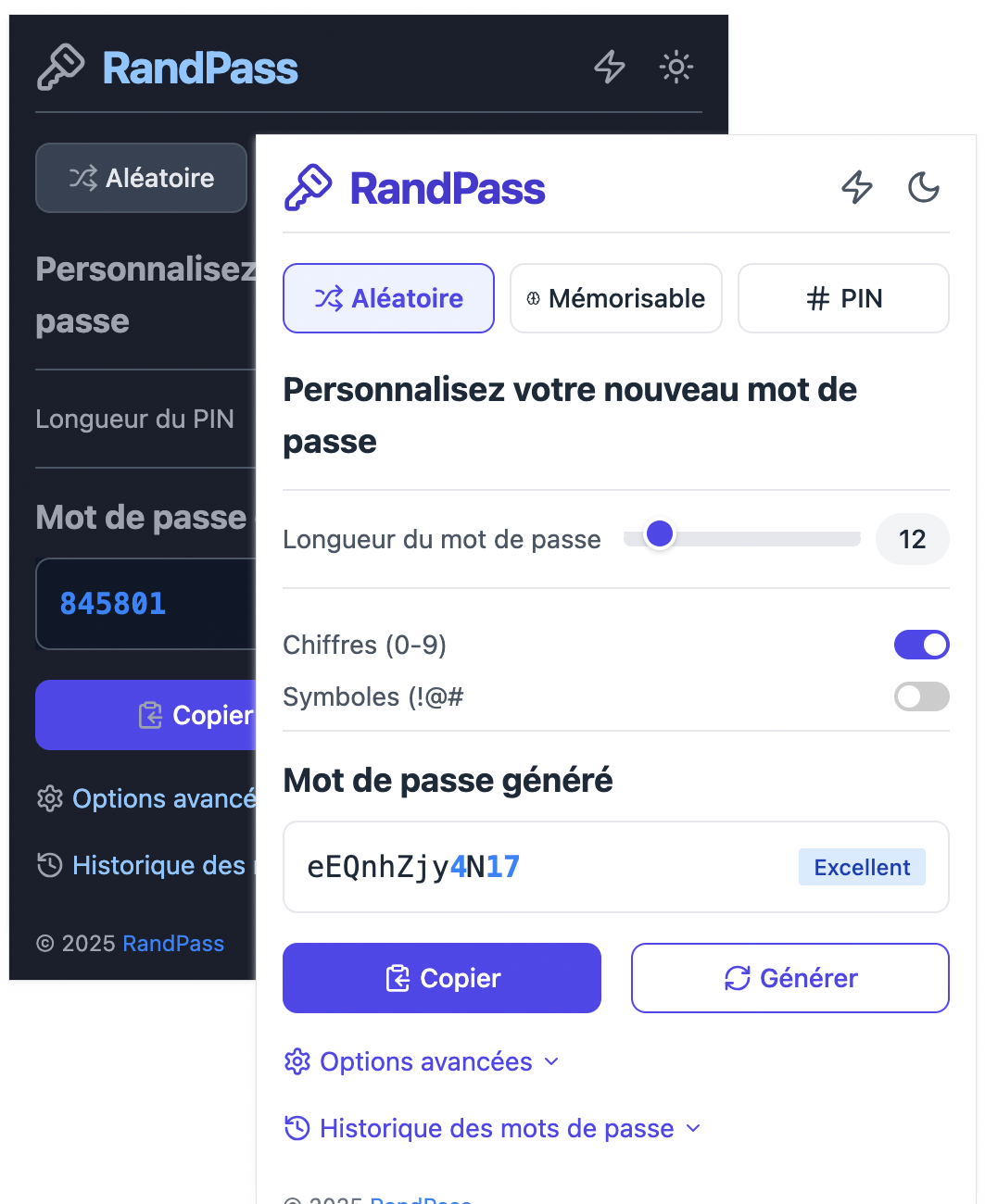RandPass in French